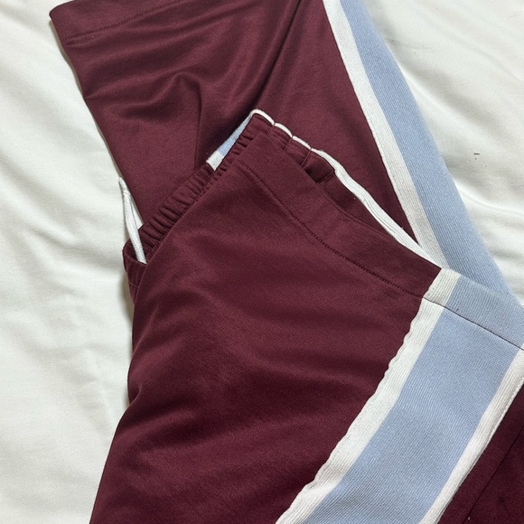Abercrombie & Fitch Burgundy and Light Blue sweatpants - Picture 5 of 5